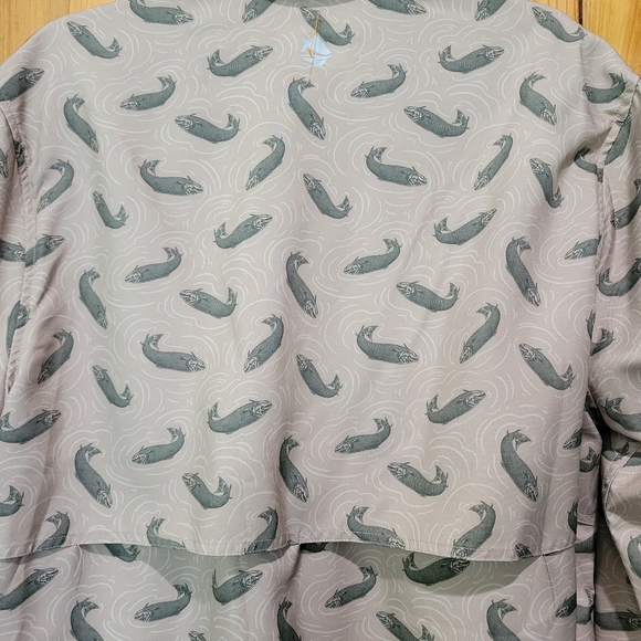 Ocean Cost Patterned Button-Up Shirt - Picture 3 of 10
